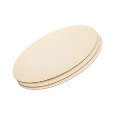 120x60mm Wood Pieces, 3 Pack Unfinished Oval Wood Shapes Wooden Cutouts