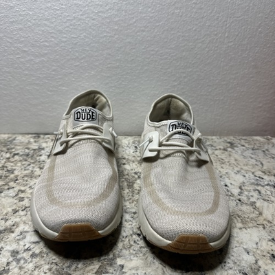 #ad HEY DUDE Men#x27;s Sirocco Slip On Sneakers Size 11 Color Off White Beige $15.00