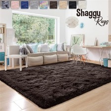 Fluffy Rugs Large Shaggy Rug Bedroom Living Room Anti Slip Soft Carpet Floor Mat