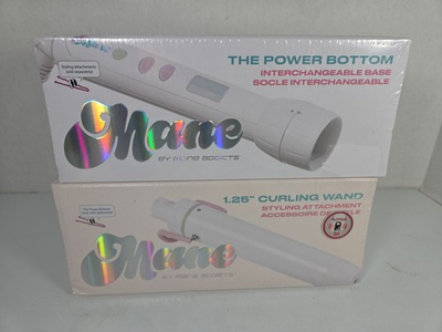 #ad Mane The Power Bottom 1.25 In. Curling Iron Styling Attachment Hair Tool Set $44.99