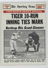 1969 Topps 1968 World Series Jim Northrup Tiger 10-Run Inning Ties Mark #167 qp4