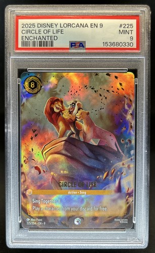 2025 Disney Lorcana Circle of Life Enchanted #225 PSA 9 MINT