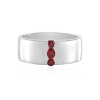 Cavill Rubin Ring 925 Sterlingsilber Platin Rot 0,26Ct Echtschmuck- Echtschmuck