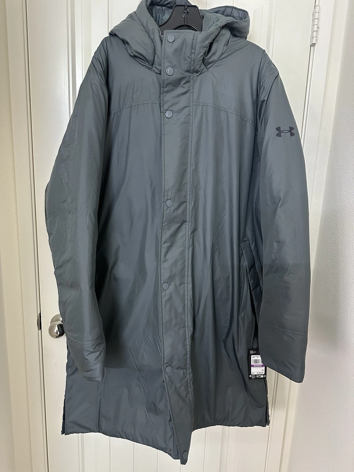 Under Armour Mens 2XL UA Storm Insulated Bench Jacket Coat Gray 1380869-012
