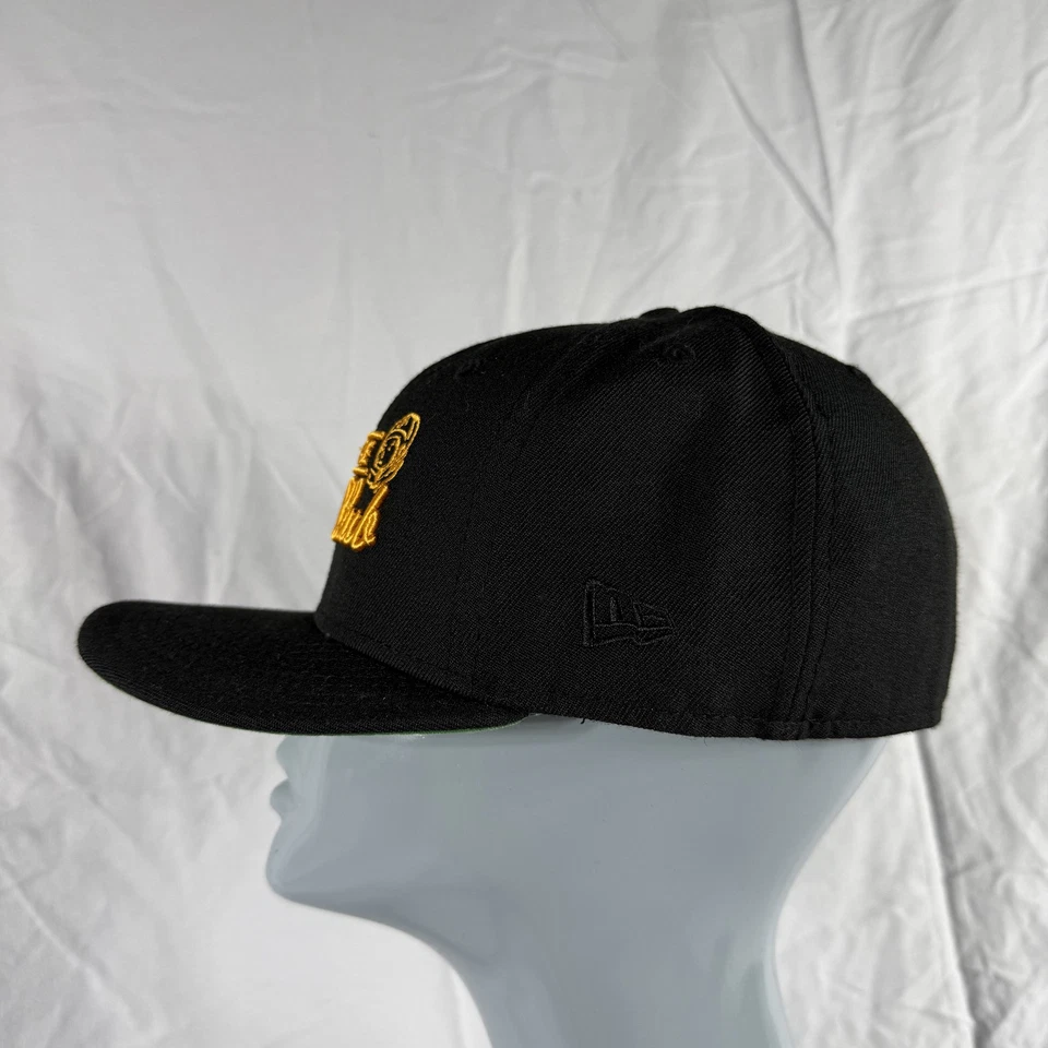 Billionaire Boys Club Hat Cap Fitted Mens 7 3/8 Black Yellow New Era Wool 2010s - Image 4 of 4