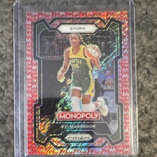 Panini 2024 Prizm Monopoly WNBA Ezi Magbegor #8 Red Shimmer #41/100 Storm