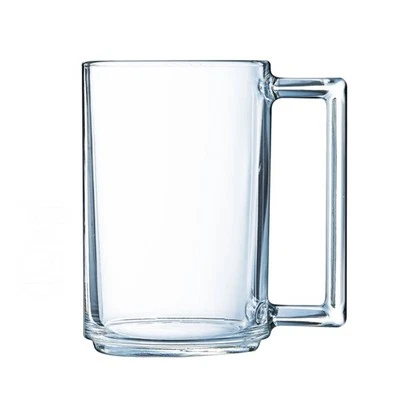Luminarc Mug Stackable Tempered Glass Clear Hot Cold Beverages Durable 320ml
