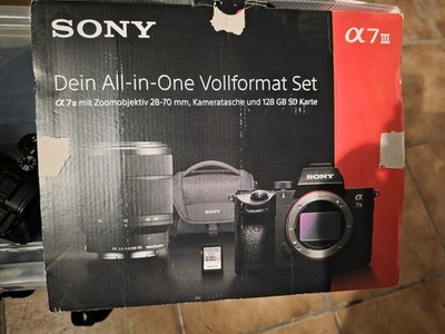 Sony Alpha A7 III 24.2MP Digitalkamera - Schwarz (Kit mit 28-70 mm Zoomobjektiv)
