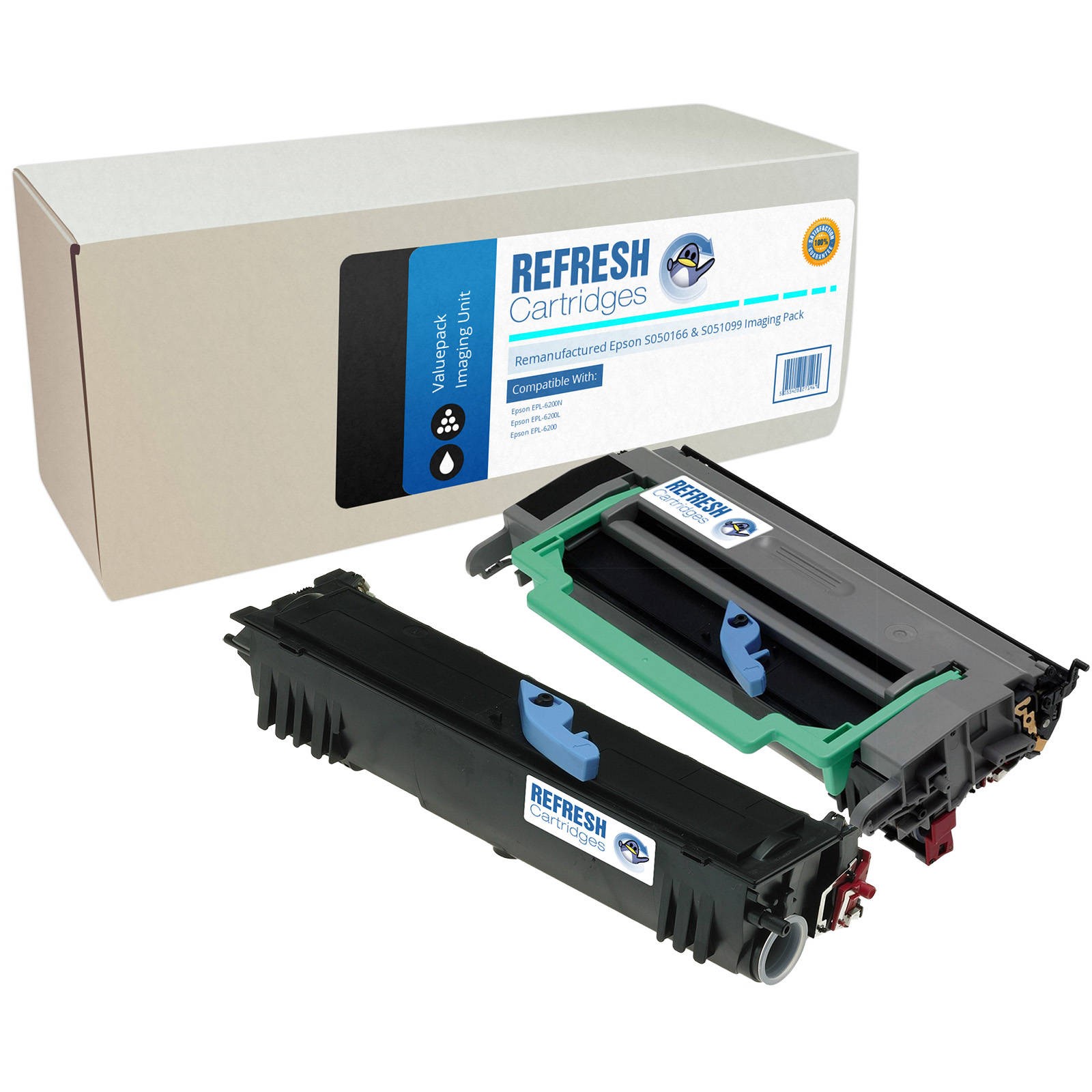 Refresh Cartridges Image Pack EPL-6200 Toner & Drum Compatible With Epson