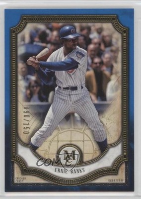 2018 Topps Museum Collection Sapphire 90/150 Ernie Banks #52 HOF 18hp