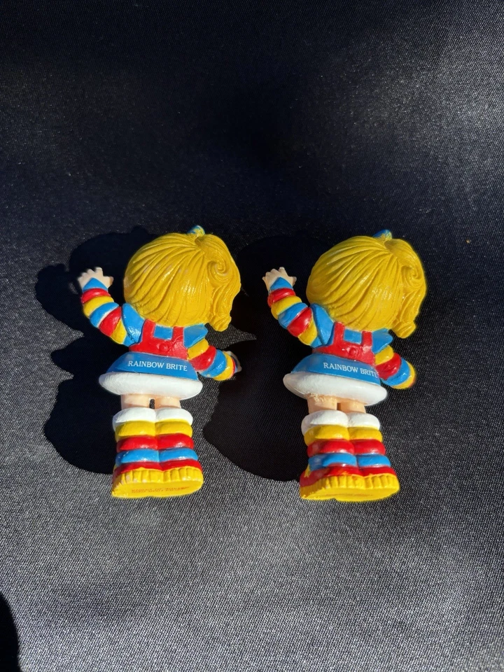 Figuras de plástico de PVC para niña "Rainbow Brite" de colección 1983 juguete con sello -2 Foto 3 de 4