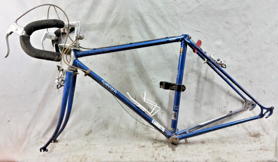 1979 Sanwa 400 Touring Road Bike Frame Set 51cm Small Lugged Chromoly Steel Cafe - Image 2 of 4