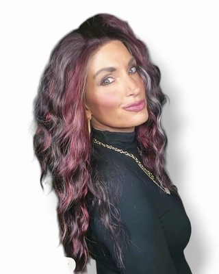 Carkira Jessica Wig Black Forest Cherry 13x4 Lace Front Wavy Heat Resistant