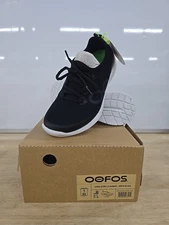 OOFOS 5076 Women's Sz 8 Black/White OOmg Sport Low Top Sneakers Shoes