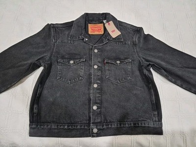 Levis Western Trucker Jacker (Midnight in Oakland - Black) M