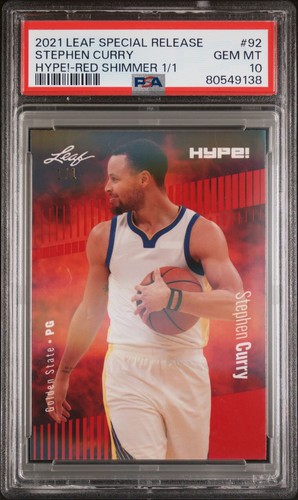 PSA 9 Tyson Fury 2022 Leaf Hype! #93 Red Shimmer 1/1 Rare Trading Card
