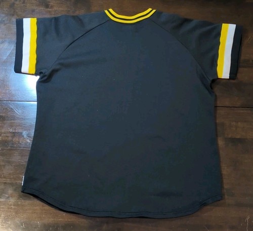 77-84 Vintage Authentic Medalist Sand Knit Pittsburgh Pirates MLB Black Jersey - Picture 5 of 7