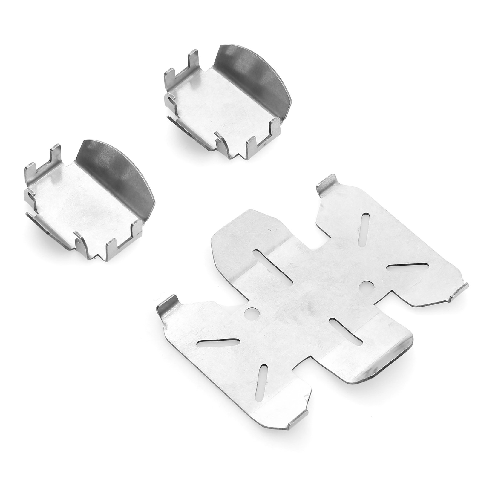 Stainless Chassis Armor Skid Plate for Axial SCX10 PRO AXI03028 1/10 RC Car DIY