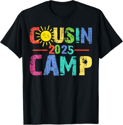 Cousin Camp 2025 Camping Campfire Summer Vacation Unisex T-Shirt