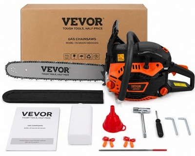 VEVOR 58CC 20  Gas Chainsaw CN-58G 2-Cycle w/ Full Accessory Kit NEW IN BOX