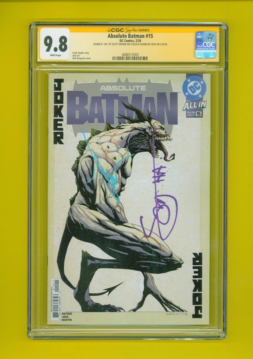 Certified Guaranty Company (CGC) 9.8 Near Mint/Mint Comics