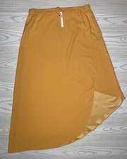 ASOS Women's Size 8 Burnt Orange Asymmetric High-Low Midi Skirt NWT New + Flaw