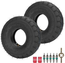  2-Pack 4.10/3.50-4 Replacement Tire  Inner Tube with TR87 Bent Angled Valve