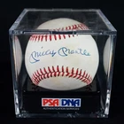 Mickey Mantle Autograph Signed Rawlings OAL Baseball AUTO JSA + PSA Grade 8 LOA