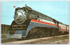 American Freedom Train Locomotive LaGrange Illinois 1975 Vintage Postcard