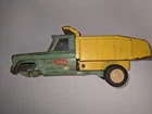 Vintage Tonka Classic Yellow-Green Dump Truck  missing axle
