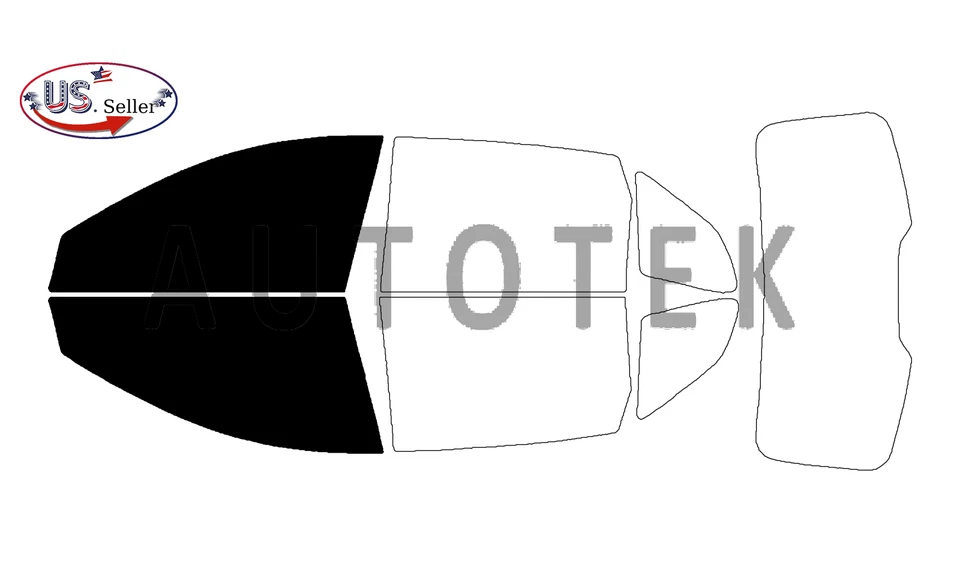 Película precortada tinte de ventanas delanteras de dos puertas para Chevrolet Captiva 2008-2015 Foto 2 de 4