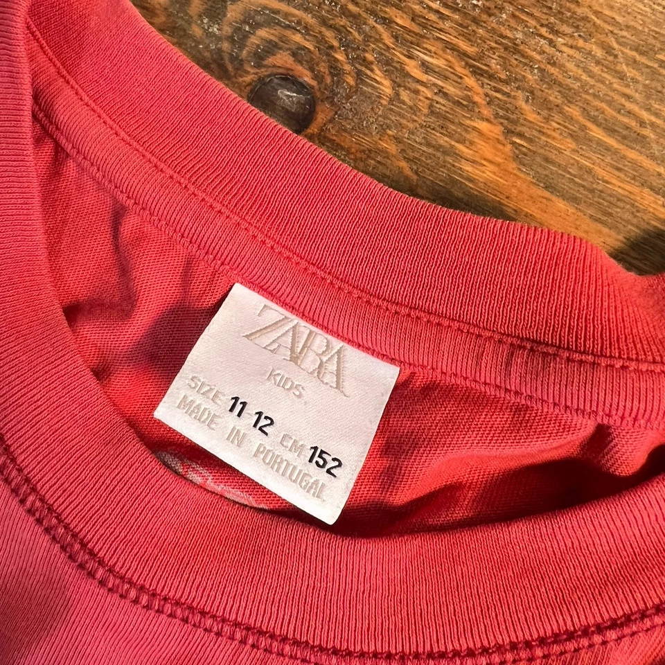Zara Kids Graphic T-Shirt Red Youth Size 11-12 Súper Mario - Image 2 of 4