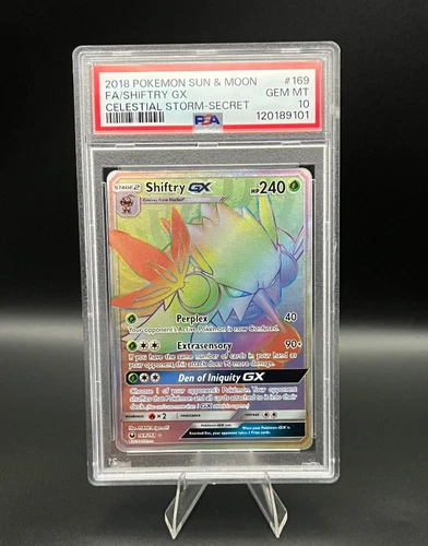 Shiftry GX (Secret) 169/168 -Pokemon: Celestial Storm -  PSA 10