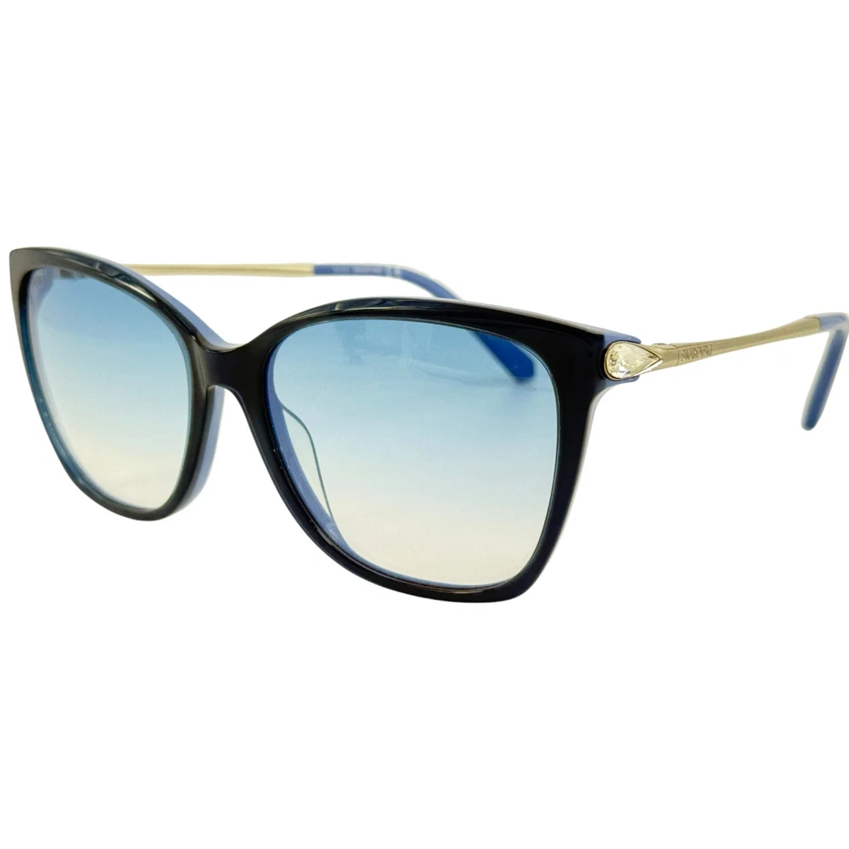 Swarovski Blue Plastic Sunglasses for Women for sale | eBay display picture 2