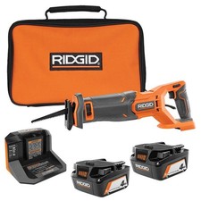 18V Cordless Reciprocating Saw w/(2) 4.0 Ah Batteries,18V Charger,and Bag