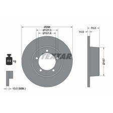 Disque de frein Rover 45