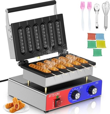 Waffle Stick Maker Commercial Corn Dog 1550W