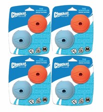 Chuckit Dog Fetch Toy WHISTLER BALL Noisy Play Fits Launcher MEDIUM 8 Balls