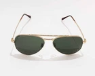 Ray-Ban RB3625 New Aviator Polished Gold Frame Green Lenses Unisex 58mm