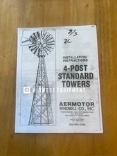 Aermotor 4 Post Tower Assembly Installation Instructions
