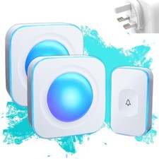 Wireless Doorbell Battery Operated Door Bells Wireless Cordless 1200Feet Deaf 2