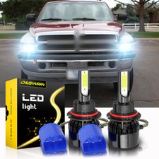 2x 6000k 9004 Led Headlight For Dodge Ram 1500 2500 3500 1994-2001 High Low Beam 2x 6000k 9004 Led Headlight For Dodge Ram 1500 2500 3500 1994-2001 High Low Beam