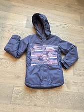 Columbia Big Girls L Winter Coat Purple Sleeves lengthen to Grow Omni Tech Snow
