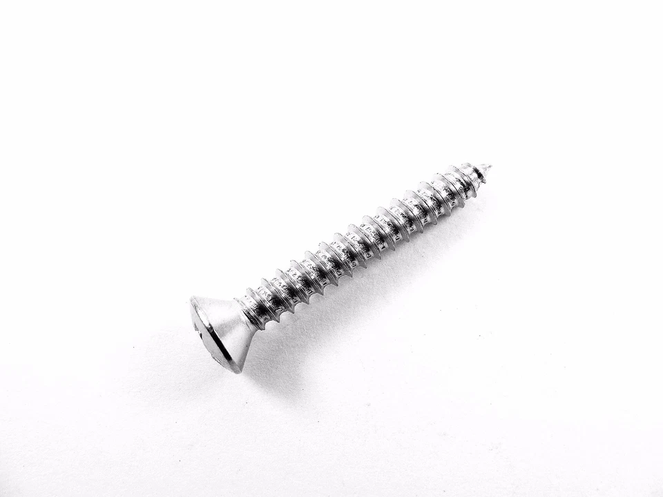AMC Chrome Interior Trim Screws- #6 x 1" Long- #6 Oval Head- 25 screws- #270 - Image 2 of 4