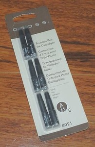 cartridges fountain pen ink cross read