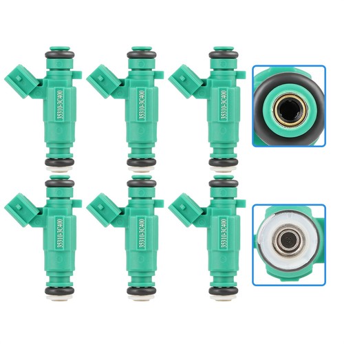 6x Fuel Injectors For Kia Sedona Sorento 3.5L Hyundai Santa Fe 2010-2012 - Picture 3 of 12