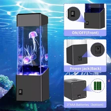 LED Jellyfish Lamp USB Night Light 6 Colors Changing Electric Aquarium