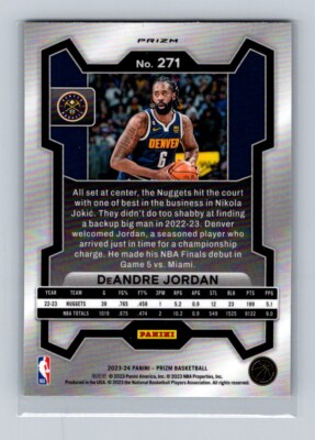 Deandre Jordan Nba Trophy 2023-24 Panini Prizm #271 Prizms