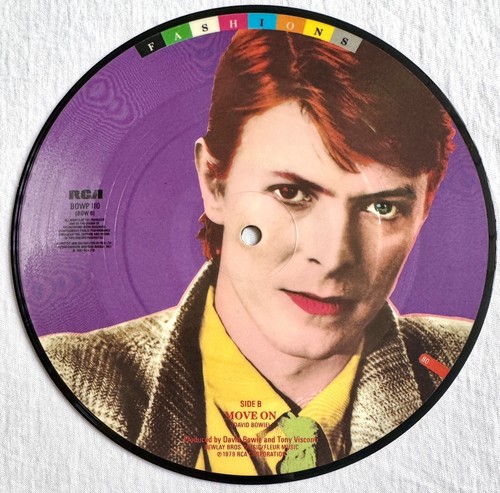 DAVID BOWIE -Ashes To Ashes- Rare UK “Fashions” 7" Picture Disc /Vinyl Record - Imagen 2 de 2