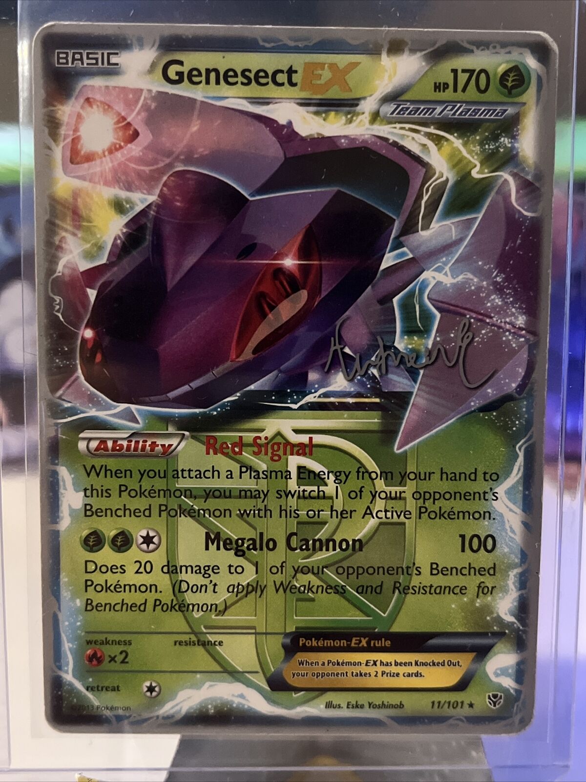 PSA 10 2013 Plasma Blast Genesect EX 11/101 HOLO Pokemon Card